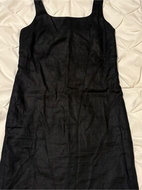 Gap Black Linen Lined Sheath Sleeveless Dress, Women’s Size 4